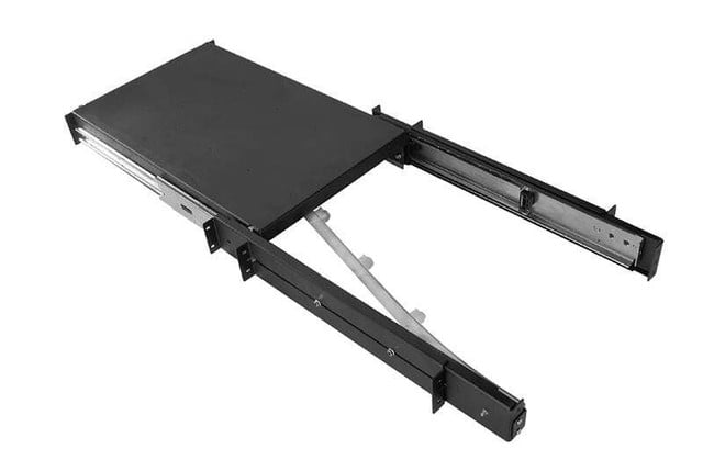 Extra Heavy DUTY 4-Point Sliding Shelf; 19INW X 3.5INH X 34IND; GRAY; Single SID 12700-119