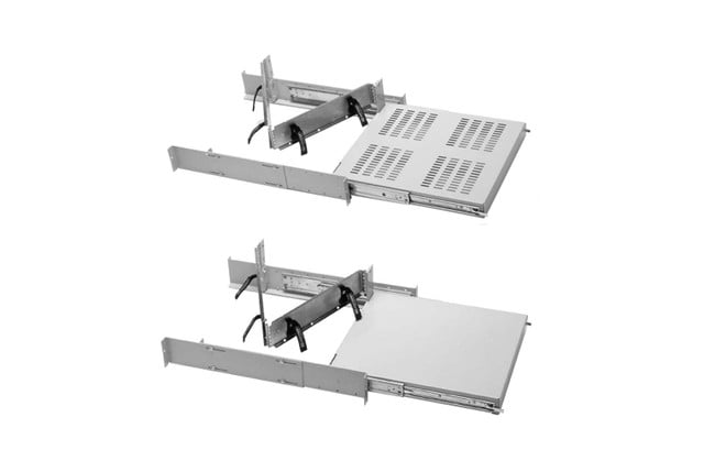 Megaframe Sliding Shelf; 23INW X 18IND; GRAY; Single Sided; Vented 12339-123
