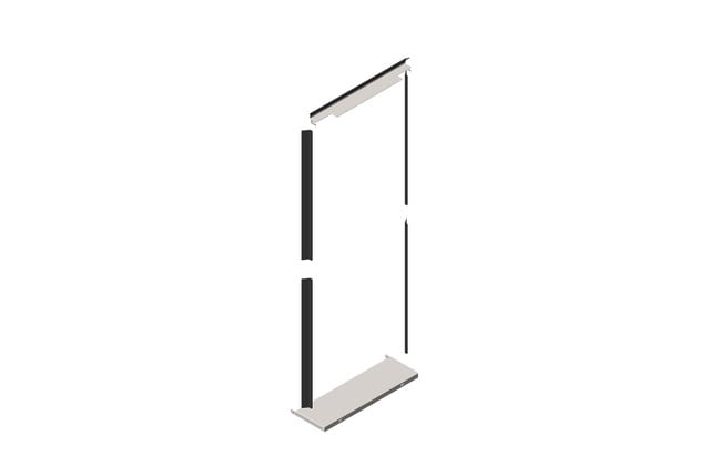 AIR DAM KIT for Zetaframe Cabinet; for 42U X 23.6INW (600 MM) Cabinet; Glacier W 38649-E44