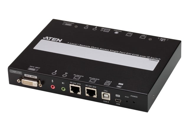 1-Local/Remote Single PORT IP DVI KVM CN9600