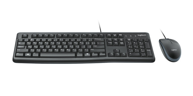 Logitech 920-004428 keyboard Mouse included Office USB Black