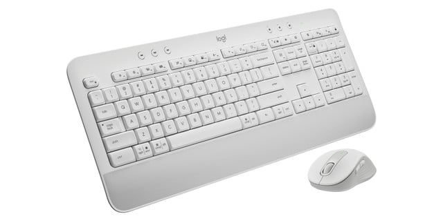Signature MK650 Combo for Business - Offwhite - Brown B 920-011018
