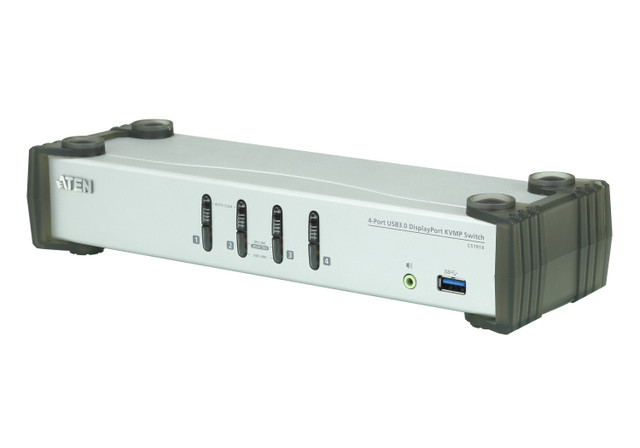 4-PORT USB 3.0 Displayport KVMP Switch Support up to 3840X2160 30HZ CS1914