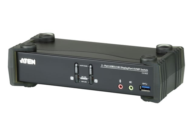 2-PORT USB3.0 4K Displayport KVMP Switch CS1922