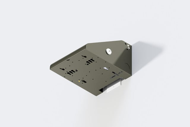 Locking Right-Angle WI-FI Access Point WALL Mount for MOST AP Models, Metallic C 1011-L-MT