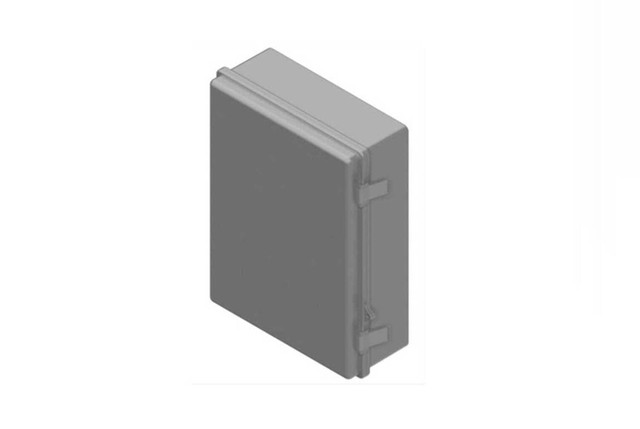 LOW Profile NEMA 4X Plastic WI-FI Access Point Enclosure WITH Hinged Opaque DOOR 1024-18137