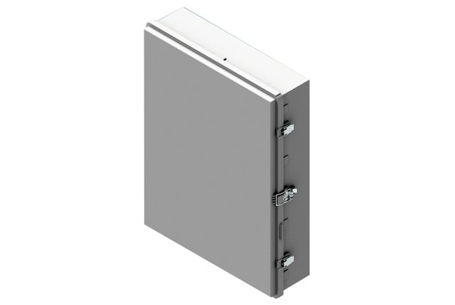LOW Profile NEMA 4X Plastic WI-FI Access Point Enclosure WITH Hinged Opaque DOOR 1024-31237