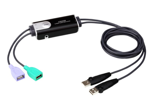 2-PORT USB Boundless Cable KM Switch CS62KM
