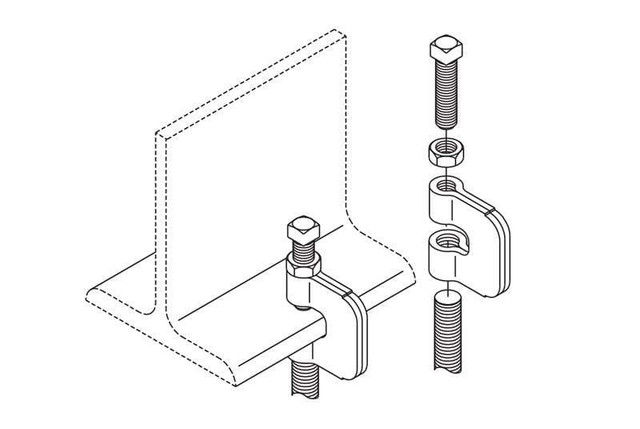 Threaded Rod I-Beam Clamps 5/8" 10557-003