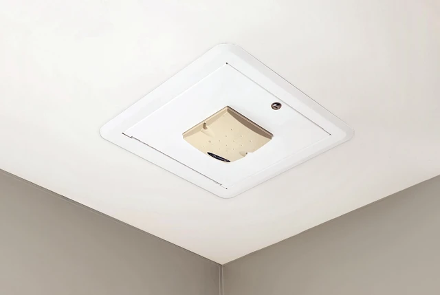 Locking Recessed HARD Ceiling Access Point Enclosure, 2.8INH X 14.3INW X 14.3IND 1075-3100