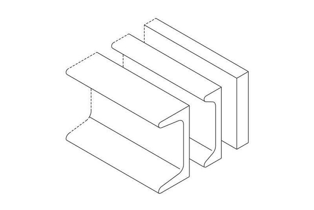 Auxiliary Framing Channel - Cable Runway; 1\\\\W X 2\\\\H X 10FTL; GRAY 11450-101