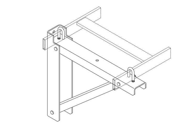 Triangular Support Bracket; Black 11746-718