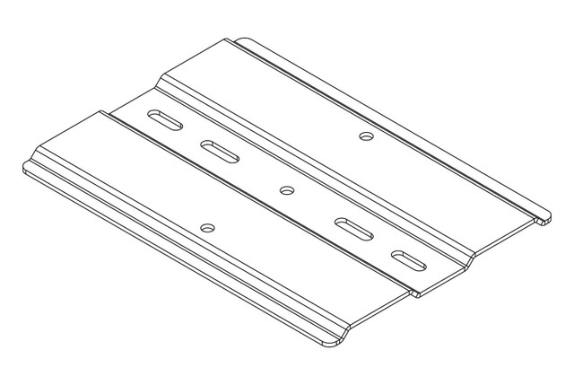 6\\\\ (150 MM) Channel RACK-to-Runway Mounting Plate; for 5FT\\\\W to 9\\\\W (13 12121-109
