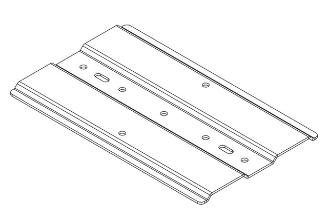 6\\\\ (150 MM) Channel RACK-to-Runway Mounting Plate; for 9FT\\\\W to 12\\\\W (2 12121-712