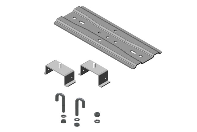 3\\\\ (80 MM) Channel RACK-to-Runway Mounting Plate WITH Bracket; for 9FT\\\\W T 12730-E12