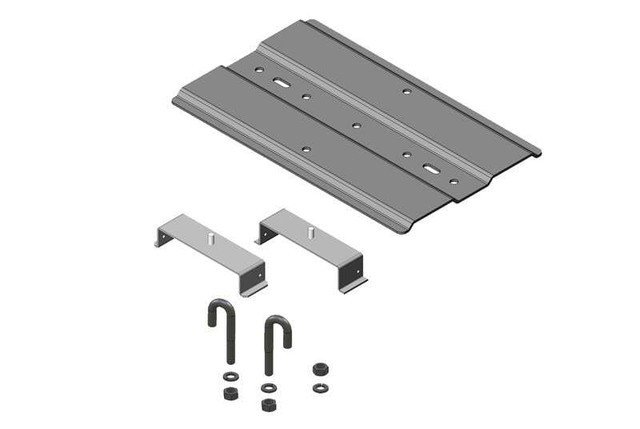 RACK-to-Runway Mounting Plate Using HAT-Shaped Bracket; Computer Beige; 20 to 24 13731-724