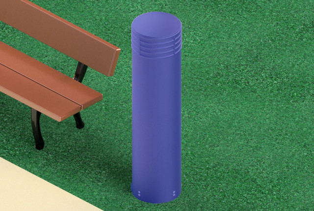 Custom 11.5IN (292 MM) Diameter Netpoint Plastic WI-FI Bollard for Outdoor Wirel 3032-00-BL-XX