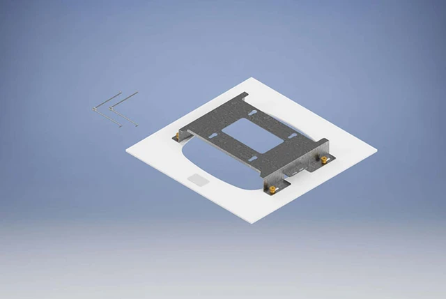Retrofit TRIM for Oberon Model 1007 Right-Angle Bracket, Cisco CW9164 and CW9166 37-1007-CW9166