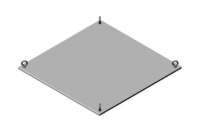 Solid Metal TOP Panel Assembly for RMR Modular Enclosure, 31.5IN (800 MM) W X 47 37760-G18