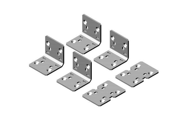 RMR Modular Enclosure Internal Baying Accessory KIT WITH SEAL; Hammer GRAY (RAL 37825-G01