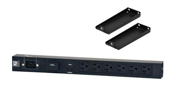 Power Strip, 1U, Basic, 20A, 120V, Horizontal, (8) 5-20R, Thermal Breaker, NO SU 12817-706