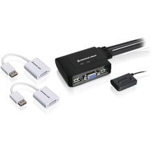 Iogear GCS22DPKIT 2PORT VGA & DP KVM Switch KIT