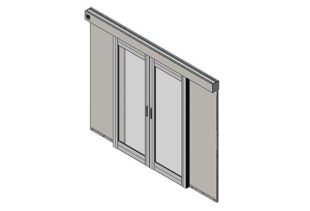 Aisle Containment Double DOOR Assembly, Glacier White, 106.9ININ (2715 MM) W X 5 32770-E01