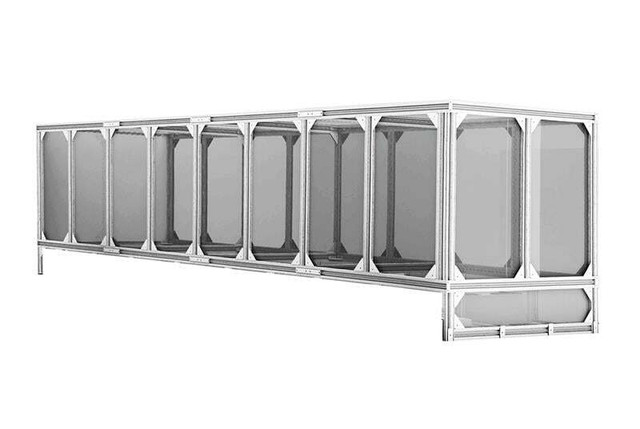 HOT Aisle Containment, Build to SPEC KIT, Black Finish, 96 Inches (2438.4 MM) W 33000-709