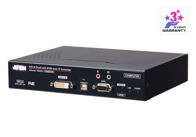 ATEN KE6922R DVI KVM Over IP Transmitter - KE6922T
