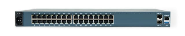 NSC 32-PORT UNIT, Single AC, Switchable Pinouts, 2-Cores, 4GB RAM, 32GB SSD, FIB NSC-T32S-STND-SAC-B-SFP
