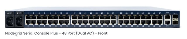 Nodegrid Serial Console PLUS. 48X RJ45 Serial Rolled, 2X GBE, 2X SFP+, 4-CORE CP ZPE-NSCP-T48R-STND-DAC-W5
