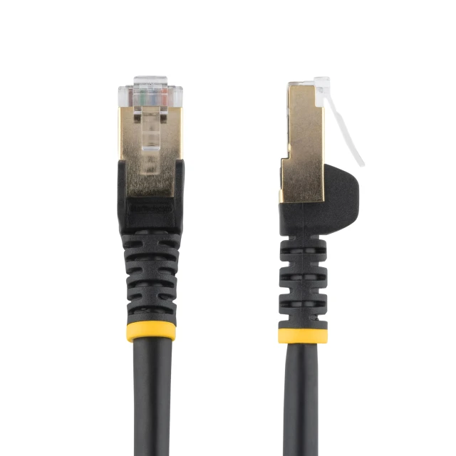 12FT CAT6A Ethernet Cable - 10 Gigabit Shielded Snagless RJ45 100W POE Patch COR C6ASPAT12BK