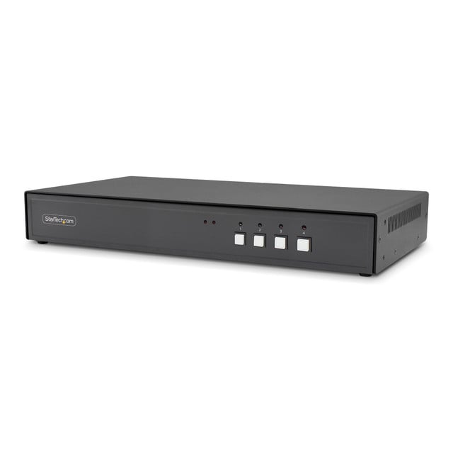 Secure 4-PORT KVM Switch, DVI, NIAP 4.0 Desktop KVM for Keyboard / Mouse, Metal CK4-D104C