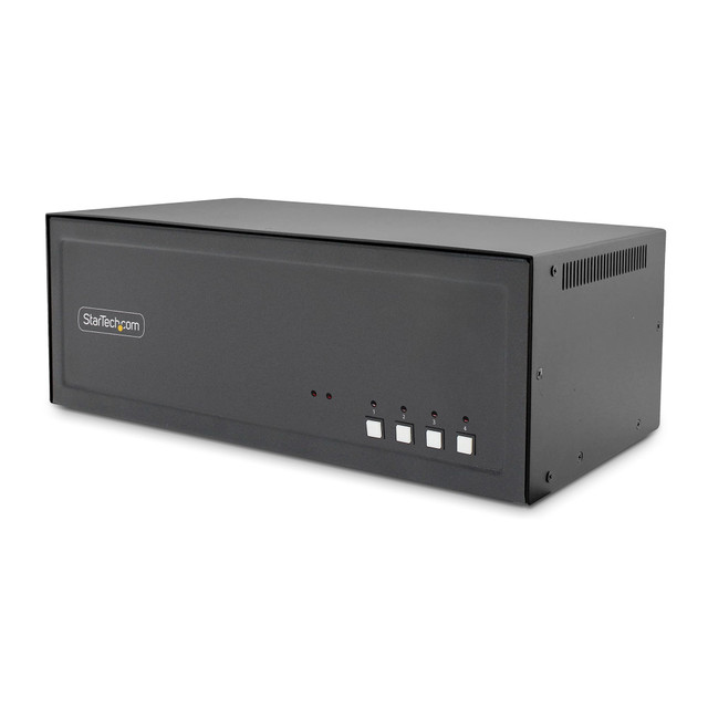 Secure 4-PORT QUAD-Monitor KVM Switch, DVI, NIAP 4.0 Desktop KVM for Keyboard / CK4-D404C