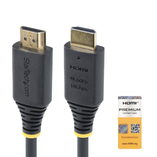 1.6FT (50CM) Premium Certified HIGH Speed HDMI Cable, 4K 60HZ/1440P 144HZ, HDR10 HDMI2-Cable-4K60-50C