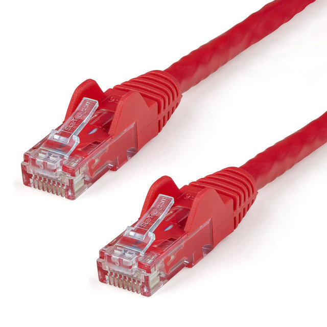 10FT RED CAT6 Ethernet Cable Delivers Multi Gigabit 1/2.5/5GBPS & 10GBPS up to 1 N6PATCH10RD