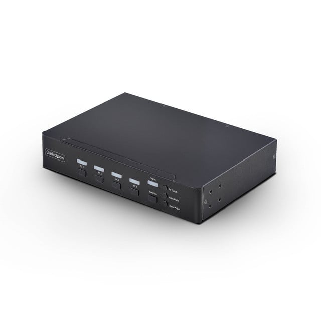 Control up to FOUR Displayport Computers WITH ONE Keyboard, Mouse, and 4K 60HZ M P4AD122M-KVM-Switch