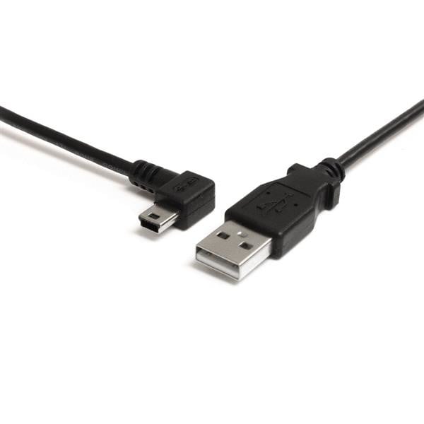 USB Cable - USB 2.0 a LEFT Connector - MALE LEFT Gender - USB MINI-B Right Conne USB2HABM3LA