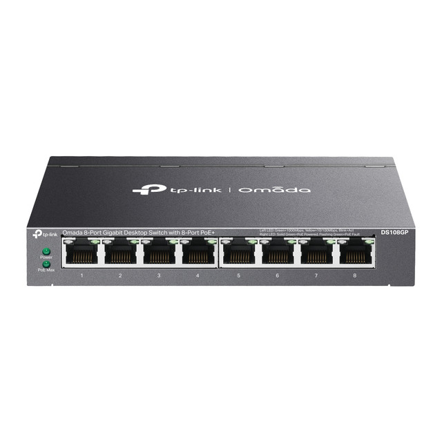 Omada 8-PORT Gigabit Desktop Switch WITH  8-PORT POE+ DS108GP