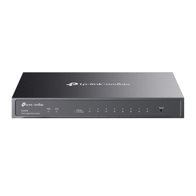 TP-LINK Gigabit Smart Switch TL-SG2008 IS Equipped WITH 8 Gigabit RJ45 Ports. TH SG2008