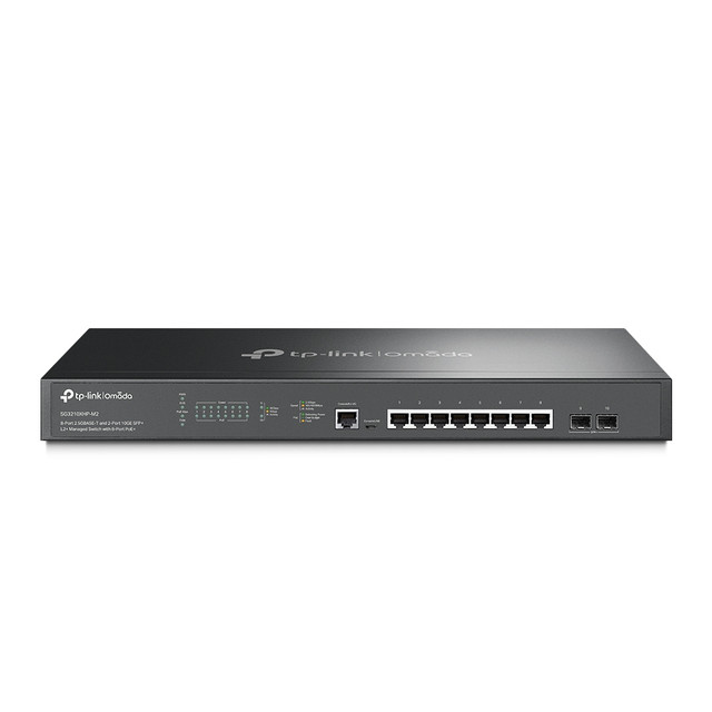 Jetstream 8-PORT 2.5GBASE-T and 2-PORT 10GE SFP+ L2+ Managed Switch WITH 8-PORT SG3210XHP-M2