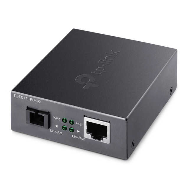 TP-LINK USA Corporation TL-FC111PB-20 10/100MBPS WDM Media Converter WITH 1-PORT POE