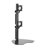FLAT Panel DUAL Vertical Monitor Table Stand KTP230B