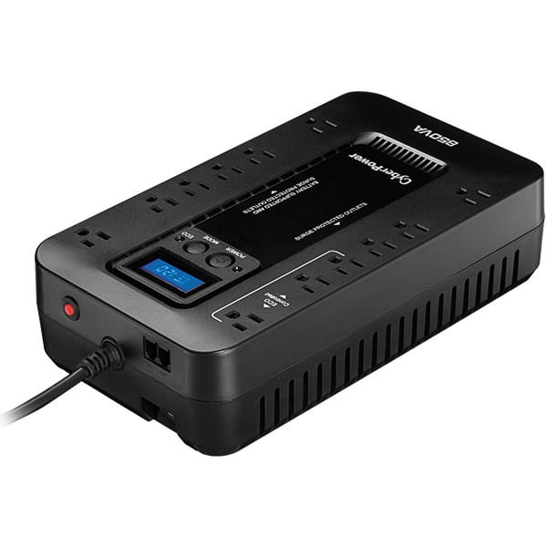 EC850LCD - UPS - Standby - 120 VAC - 510WATT - 850VA - 15A - 12   NEMA 5-15R - B EC850LCD