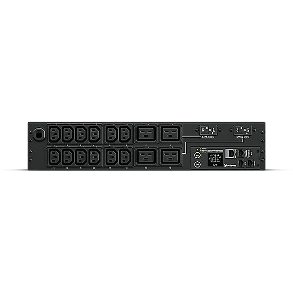 Monitored PDU 240V Cyberpower 30A NEMA L6-30P Input 16 IEC C19 C13 Output 12FT C PDU31008