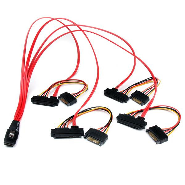 Storage Cable - 1-SFF-8087 (36 PIN, Internal MINI-SAS) LEFT Connector - MALE LEF SAS808782P50