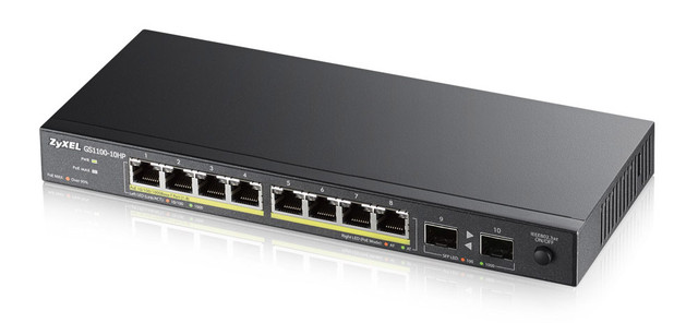 GS1100-10HP - 8-PORT Gigabit 802.3AT/802.3AF POE+ (8 Ports GBE POE) 130W Power B GS1100-10HP