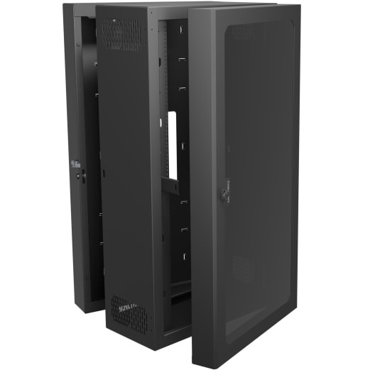 Middle Atlantic CWR-26-21PD4 rack cabinet 26U Wall mounted rack Black