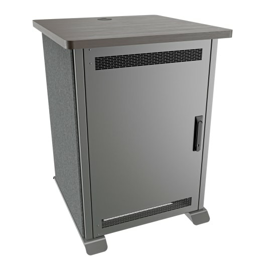 FM,RACK,16RU,27D,A3,GR,CG,Solid DOOR FMR-1627A3GC