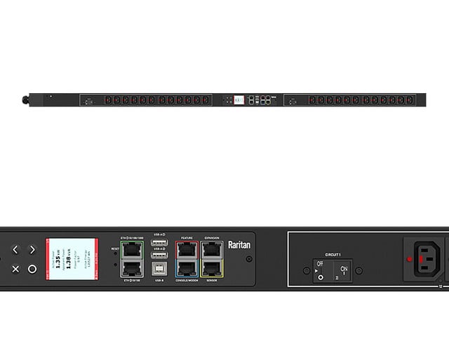 Raritan PX3-1541R 3PH 208V AC 60A 18 outlets 2U PDU